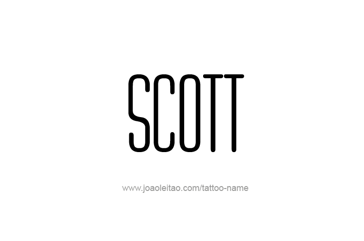 Scott Name Logo - Scott Name Tattoo Designs