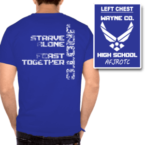 Air Force JROTC Logo - JROTC Shirt Design | Custom JROTC Tshirts | Dove Designs