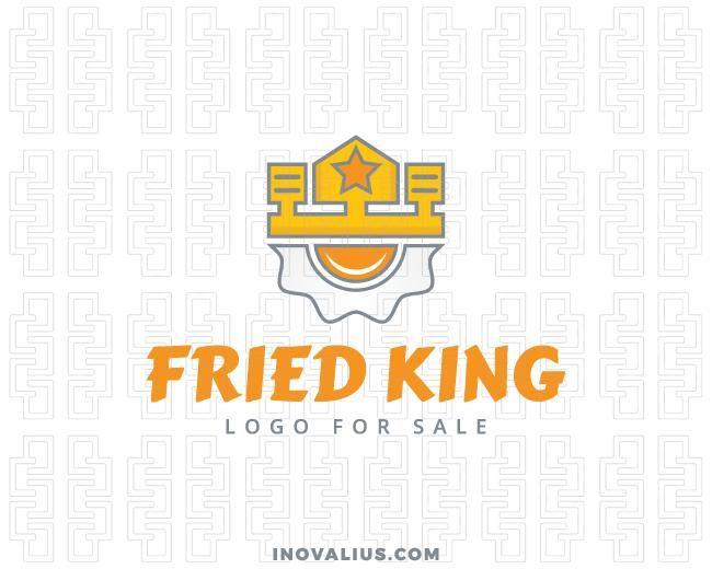 Egg Form Logo - Fried King Logo For Sale | Inovalius