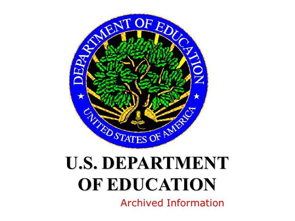 Us Department of Education Logo - U.S. DEPARTMENT OF EDUCATION Archived Information. - ppt download
