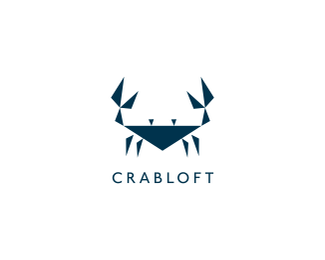 Crab Logo - Crab Loft Logo Design. balancing. Logo design, Logos, Design