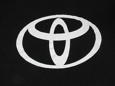 Classic Toyota Logo - TOYOTA MOTOR VEHICLES Classic Logo 2-Sided Black Large T-Shirt Q591 ...