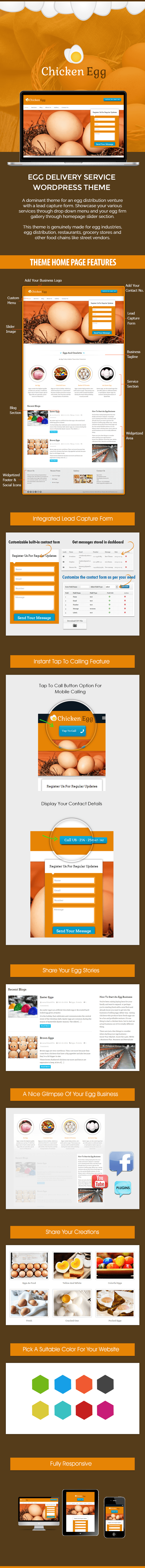 Egg Form Logo - ChickenEgg Egg Delivery Service WordPress Theme