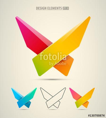 Modern Corporate Logo - Vector abstract logo design. Corporate identity X letter symbol ...