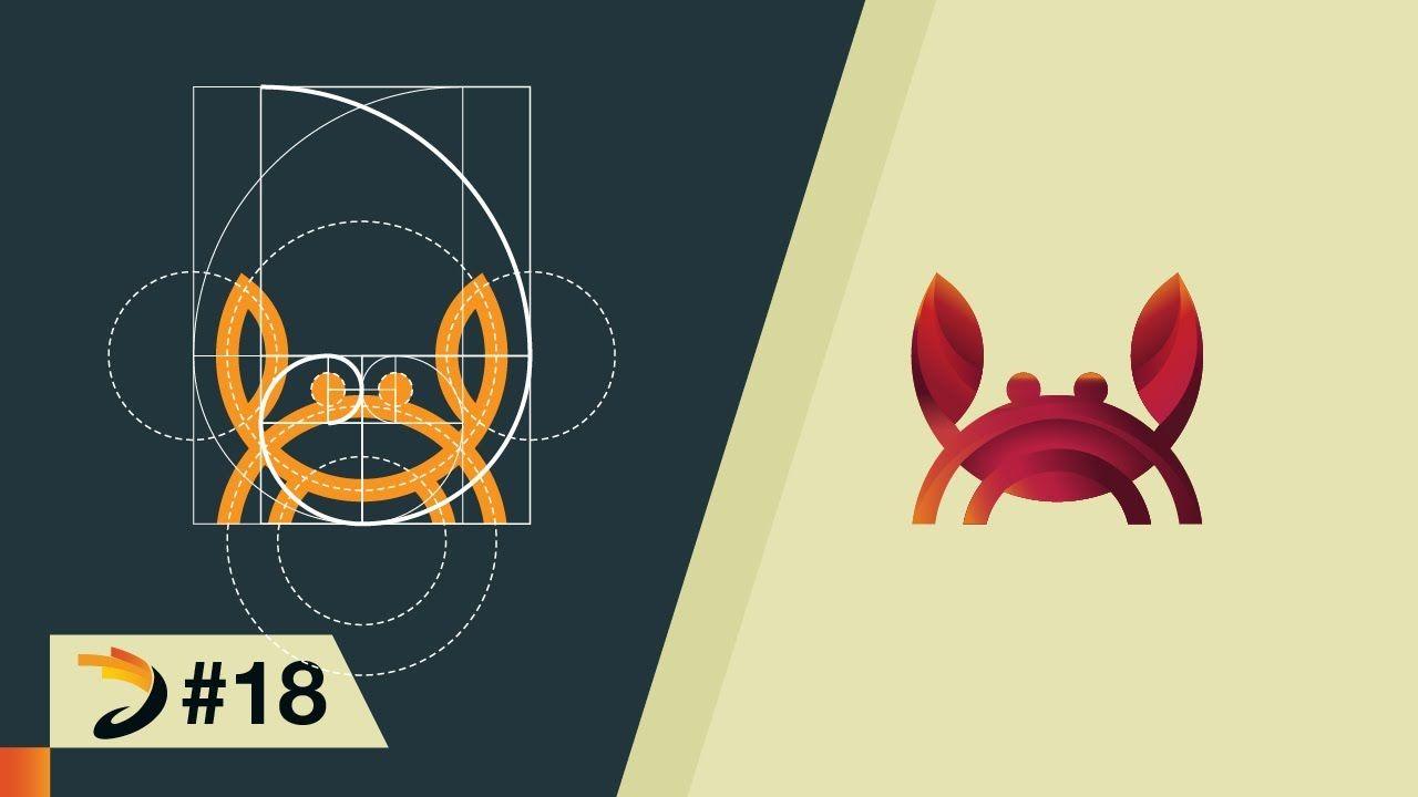 Crab Logo - How to create crab logo using grid of golden ratio | Adobe ...