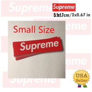NYC Supreme Box Logo - Supreme Box Logo Red Sticker Small Size Vinyl Decal Skateboard NYC