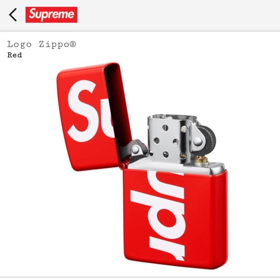 NYC Supreme Box Logo - Supreme SS18 Supreme Box Logo Zippo Lighter Red NYC SUPREME ...