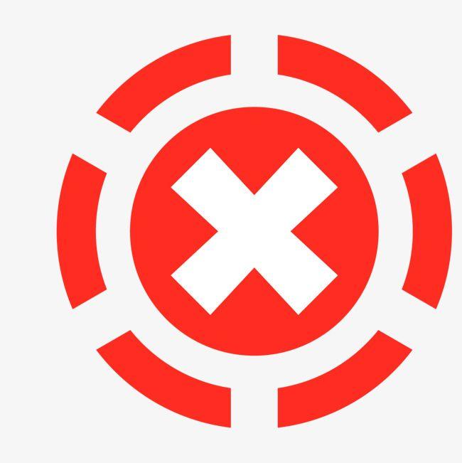 Red Circle X Logo - Dotted Line Red Circle X Type No Vector Material, Line Vector ...