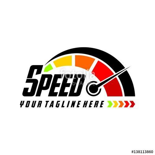Car Club Logo - Car sport, speed, speedometer, car club logo design Stock image
