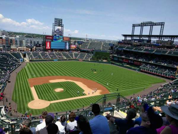 Coors Field Logo - Coors Field, section U327, home of Colorado Rockies