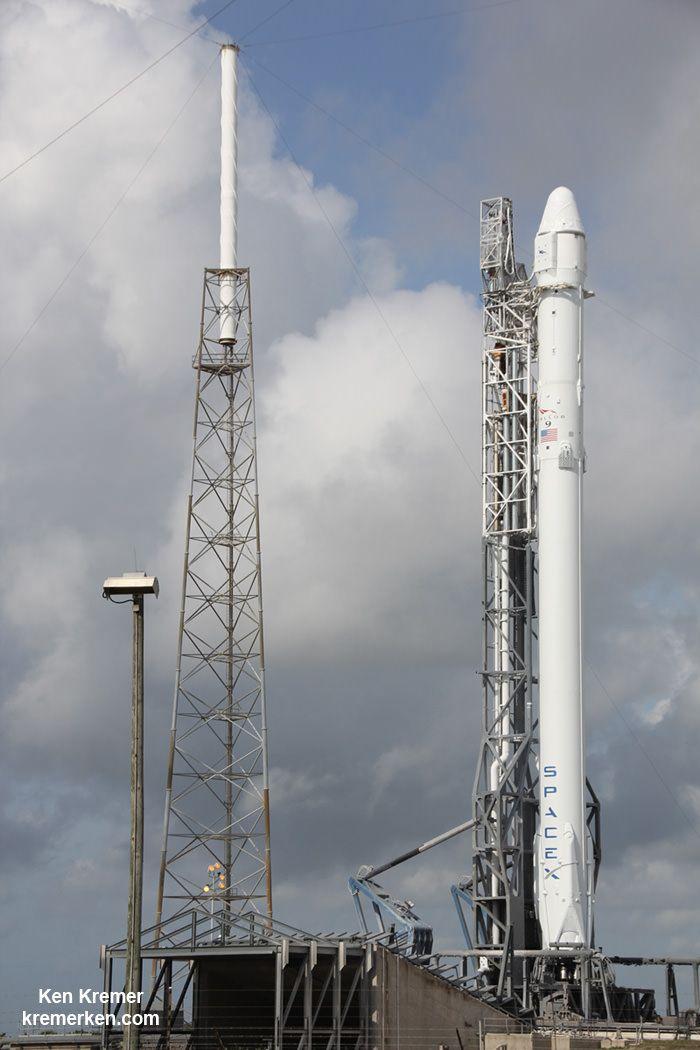 Dragon Falcon 9 Logo - SpaceX Falcon 9 and Dragon set for Blastoff and Bold Landing Effort