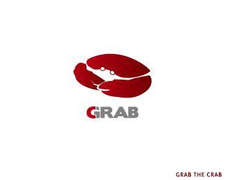 Crab Logo - Grab the Crab Designed by Sano | BrandCrowd