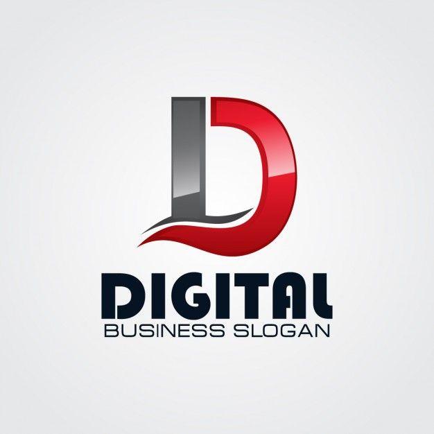 Red D-Logo Logo - Professional letter d logo Vector | Free Download