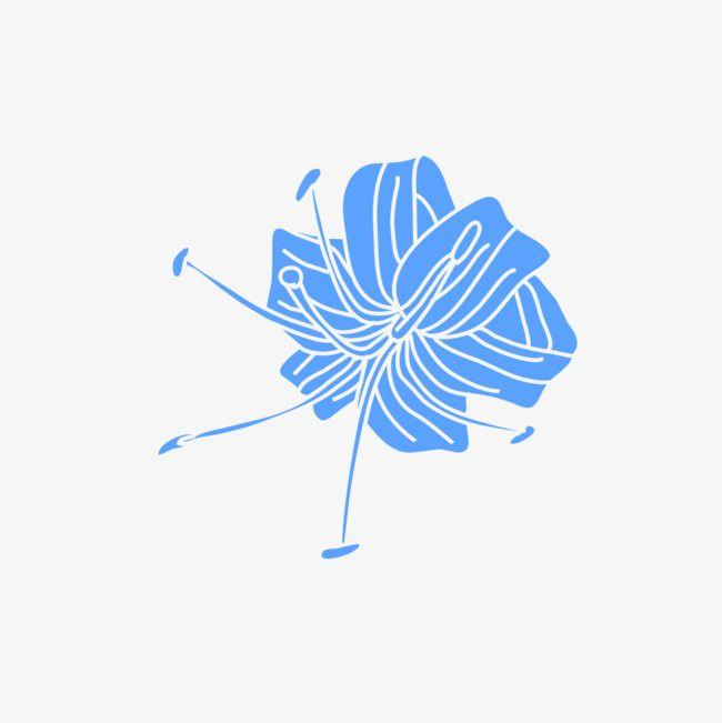 Blue Flowers Logo - Blue Flowers Silhouettes, Flowers, Sketch PNG Image and Clipart