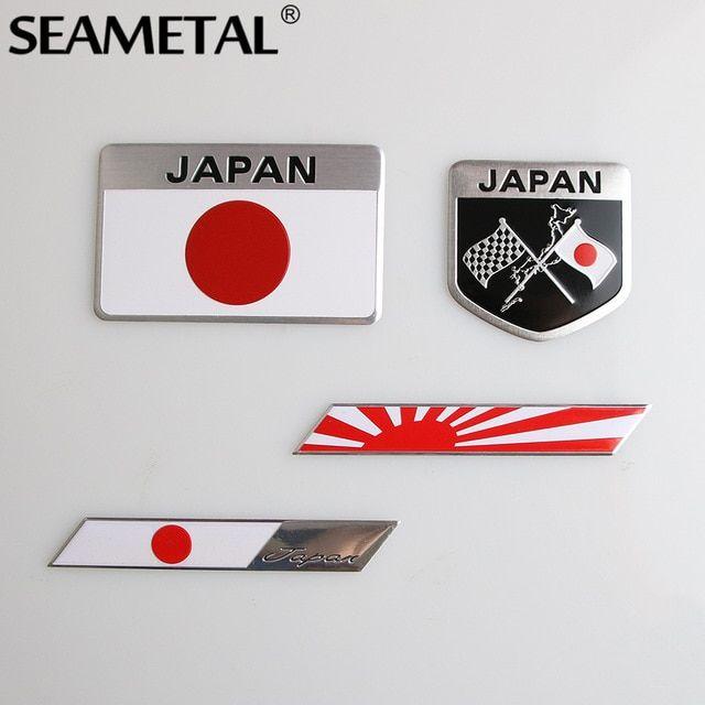 Japanese Car Logo - Japanese Flag Car Stickers And Decals 3D Stickers Logo Car Styling ...