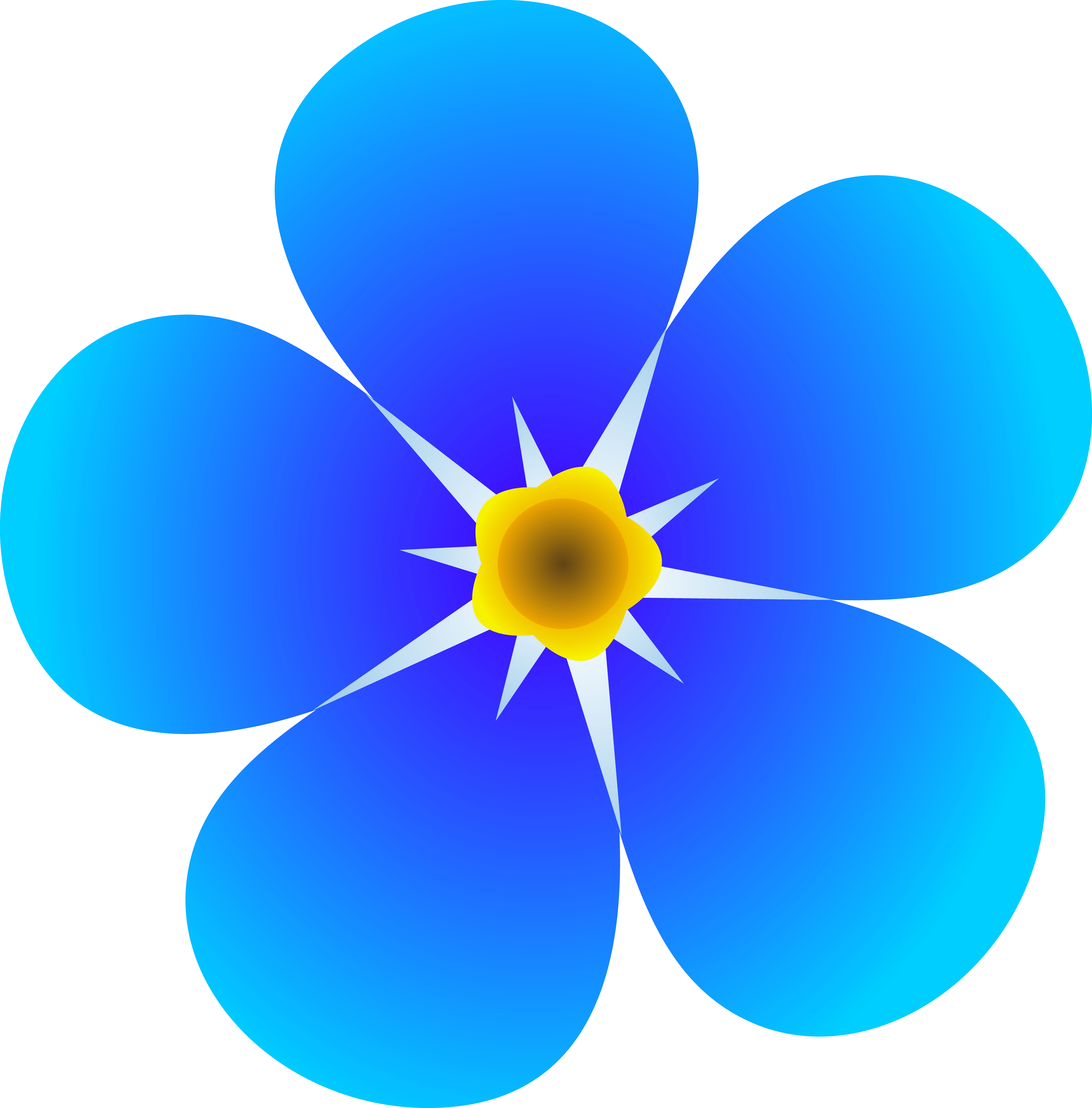 Blue Flowers Logo - Free Blue Flower Clipart, Download Free Clip Art, Free Clip Art on ...