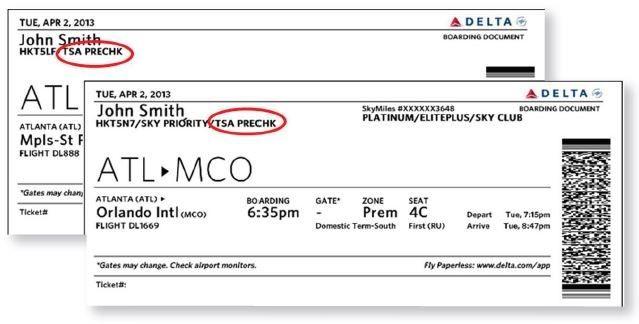 PreCheck Logo - Your ticket now says if you can speed through TSA security
