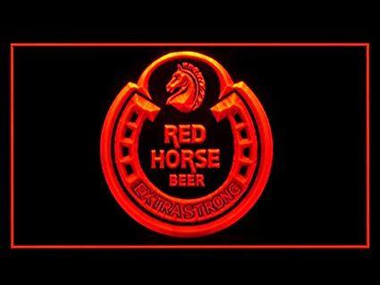 Red Horse Beer Logo - Red Horse Beer Extra Strong Led Light Sign: Home & Kitchen