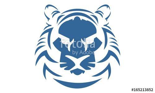 Blue Lion Head Logo - Blue lion head logo