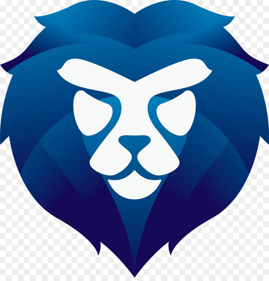 Blue Lion Head Logo - Logo Digital marketing Service - Lions Head png download - 1452*1498 ...