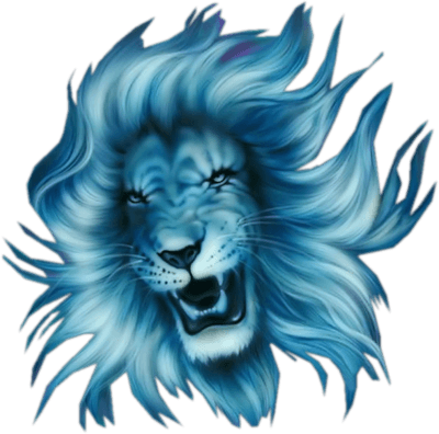 Blue Lion Head Logo - Blue lion head png #37124 - Free Icons and PNG Backgrounds