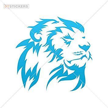 Blue Lion Head Logo - Amazon.com: Lions Colors & Sizes Variations Vinyl Sticker Decals ...