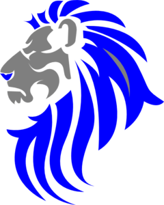 Blue Lion Head Logo - Blue Lion Clip Art at Clker.com - vector clip art online, royalty ...