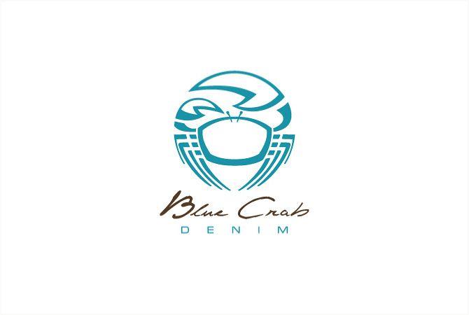 Crab Logo - Blue Crab Denim - Lindsay Martin Design