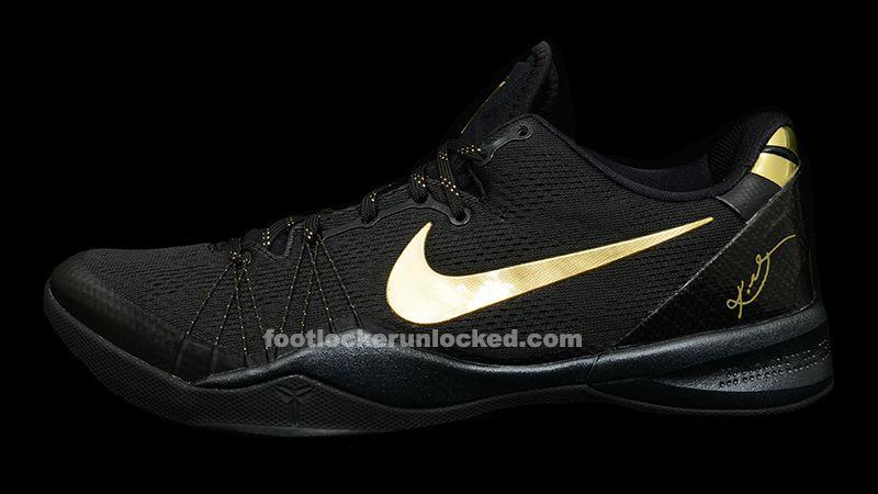 Kobe Shoe Logo - Nike Kobe 8 ELITE “Black/Metallic Gold” – Foot Locker Blog