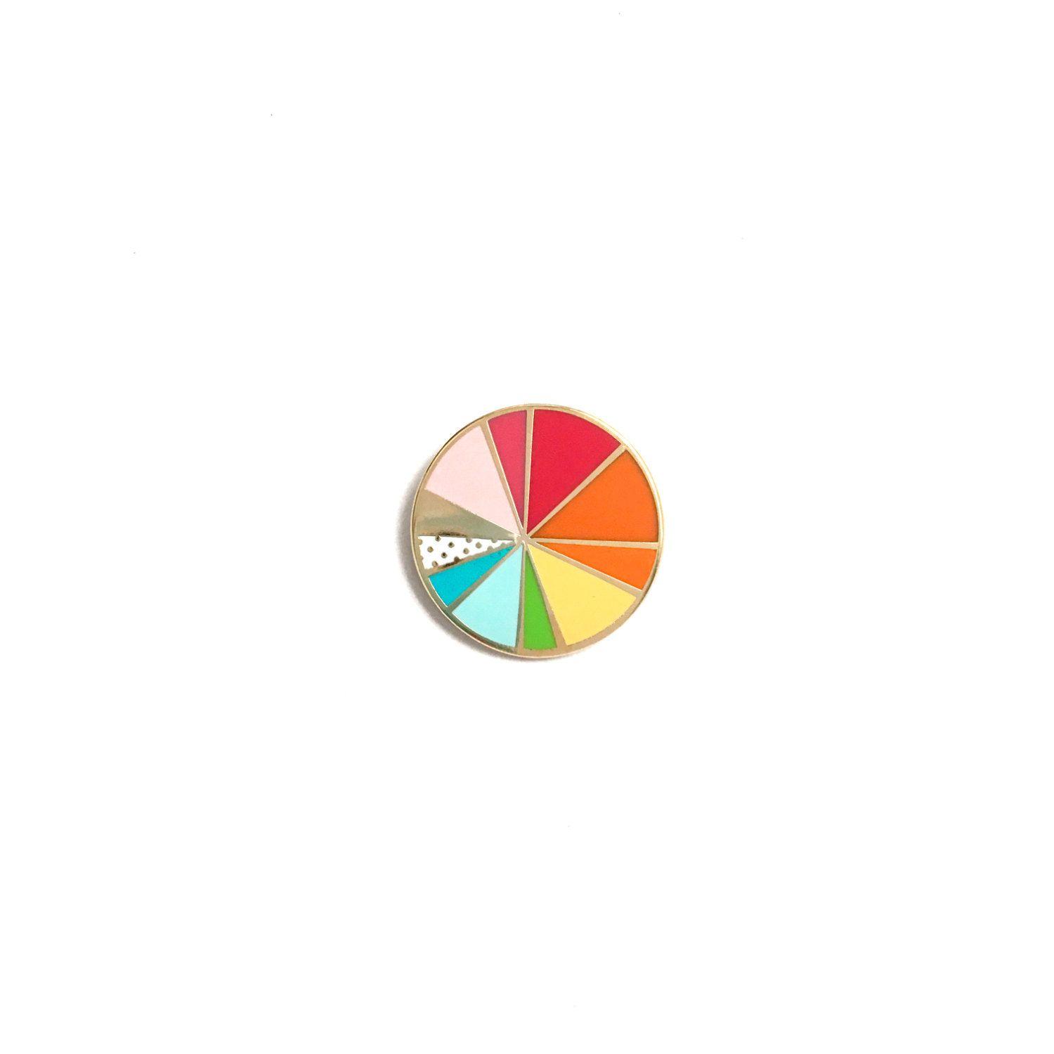 Rainbow Color Wheel Logo - Rainbow Color Wheel / Enamel Pin