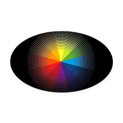 Rainbow Color Wheel Logo - Amazon.com: Oval Car Magnet Artist Rainbow Color Wheel: Everything Else