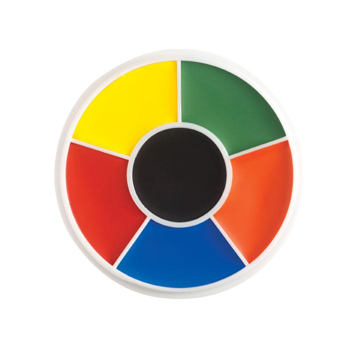 Rainbow Color Wheel Logo - Professional Color Wheel- Rainbow 6 Colors – Roger Riggle Make Up, LLC