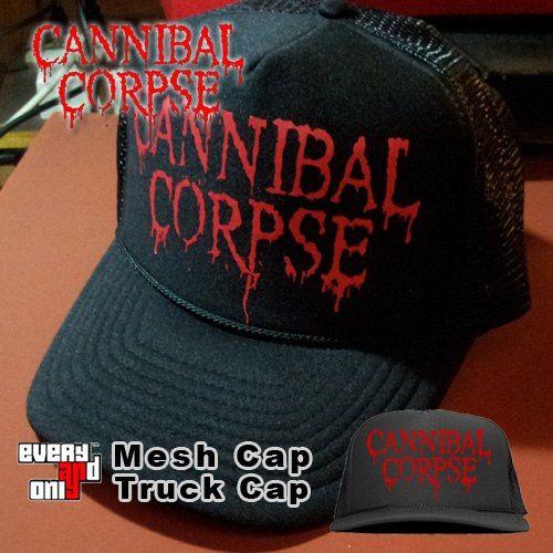 2013 New Rock Band Logo - Cannibal corpse band logo mesh cap truck cap mesh cap truck cap