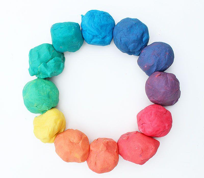 Rainbow Color Wheel Logo - How to Make Playdough | Rainbow Playdough Color Wheel - Babble Dabble Do