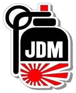 JDM Logo - Details about JDM hand Grenade Japanese flag Racing Vinyl car decal ...