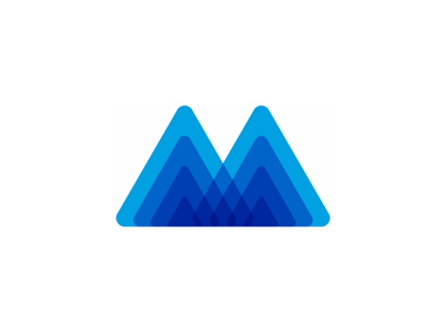 Mountain M Logo - Letter M, Mountain, Mindfulness, letter mark / logo design