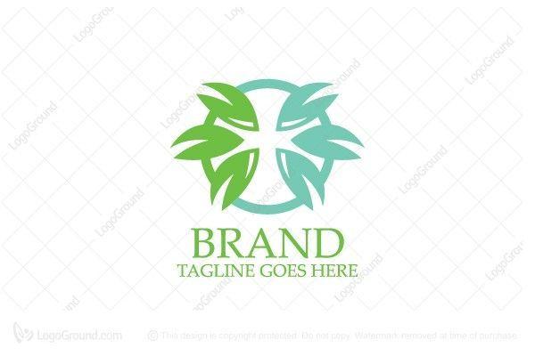 Leaves around Logo - Exclusive Logo 60050, Christian Leaves / Nature Church Logo | LOGOS ...