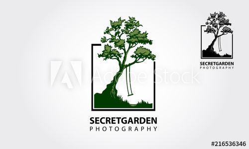 Leaves around Logo - Secret Garden Photography Logo Template. Photo Nature is an images ...