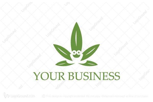 Leaves around Logo - Exclusive Logo 56682, Frog Cannabis Logo | LOGOS FOR SALE | Logos ...