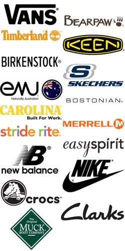 Famous Shoe Brand Logo - Logo Montage Widget