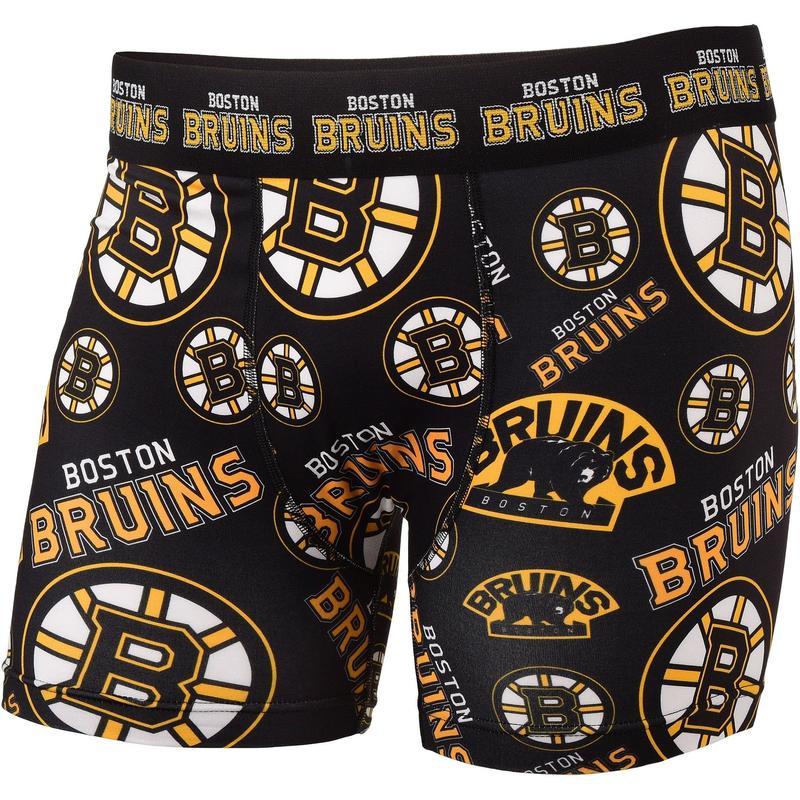 Boston Bruins Logo - Boston Bruins NHL Mens Repeat Logo Compression Underwear