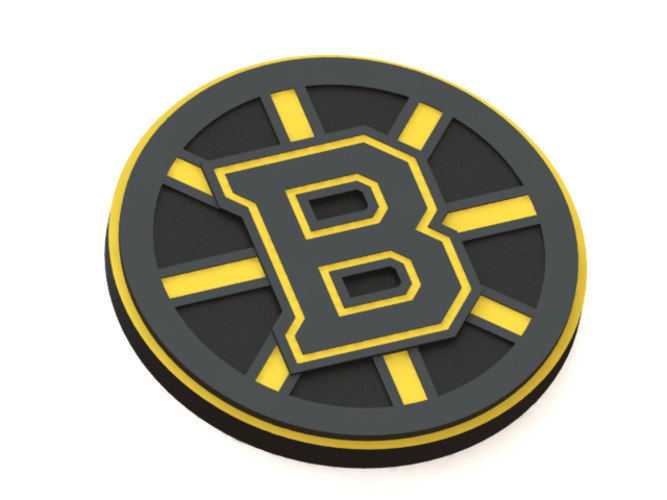 Boston Bruins Logo - 3D Printed Boston Bruins logo by Ryšard Poplavskij