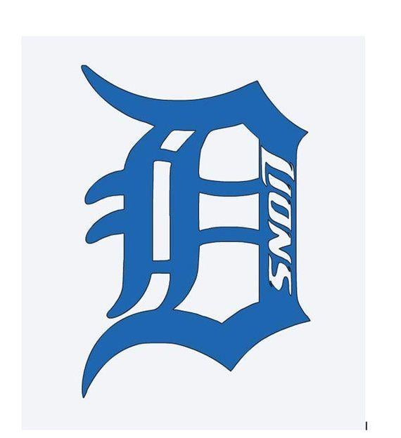 Detroit Lions Logo - Custom Detroit Lions D Logo Vinyl Decal Unique | Etsy