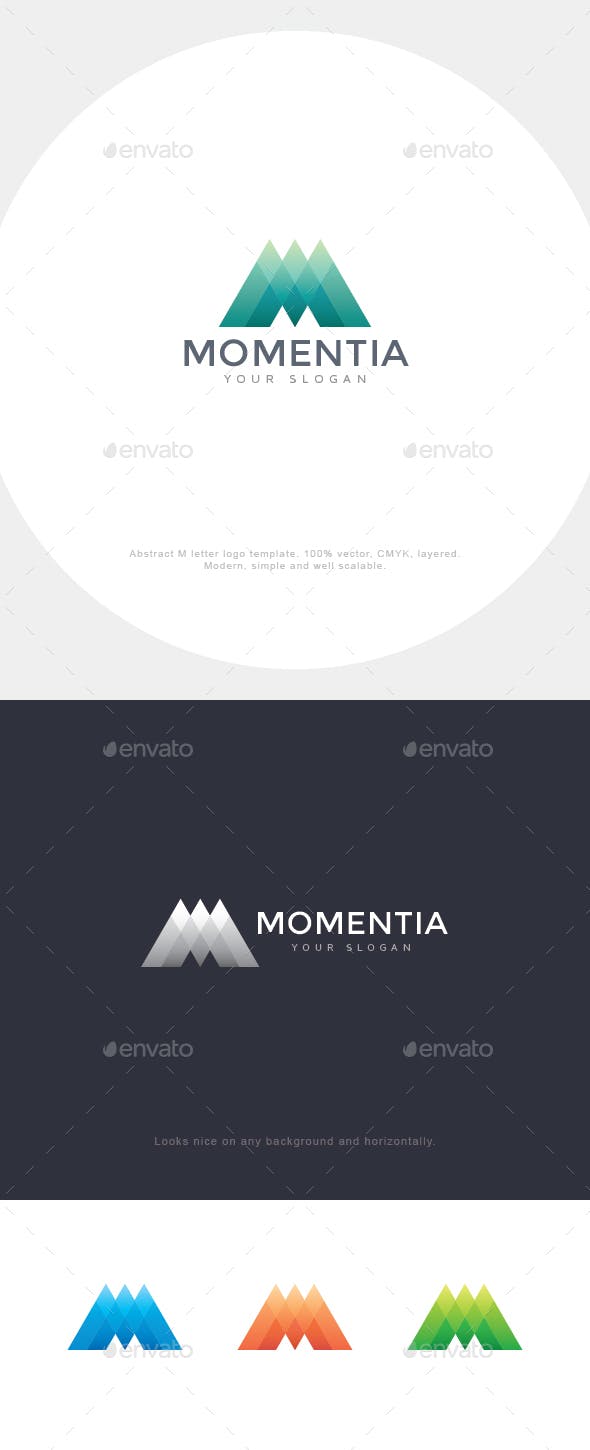 Mountain M Logo - Mountain M Letter Logo by asynchro | GraphicRiver