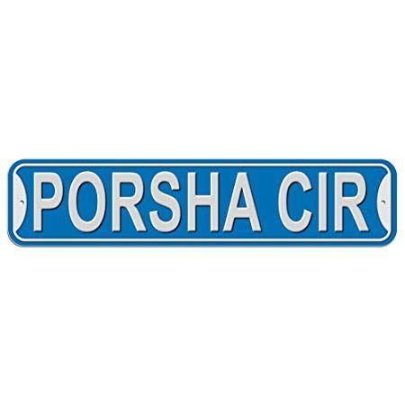 Circle Blue Rectangle Logo - Porsha Cir Circle Sign - Plastic Wall Door Street Road Female Name ...