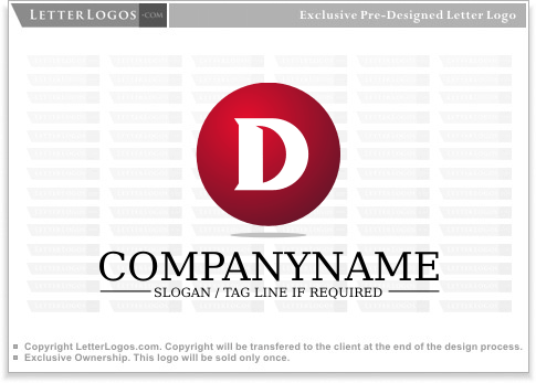 Red D-Logo Logo - 47 Letter D Logos