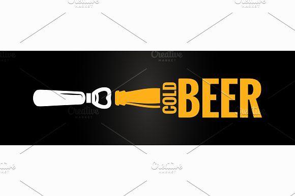 Beer Bottle Logo - beer bottle logo Logo Templates Creative Market