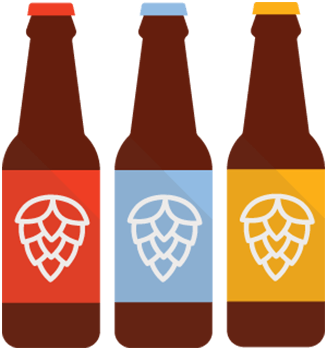 Beer Bottle Logo - Custom Stickers and Labels to For Branding Breweries and Craft Beer