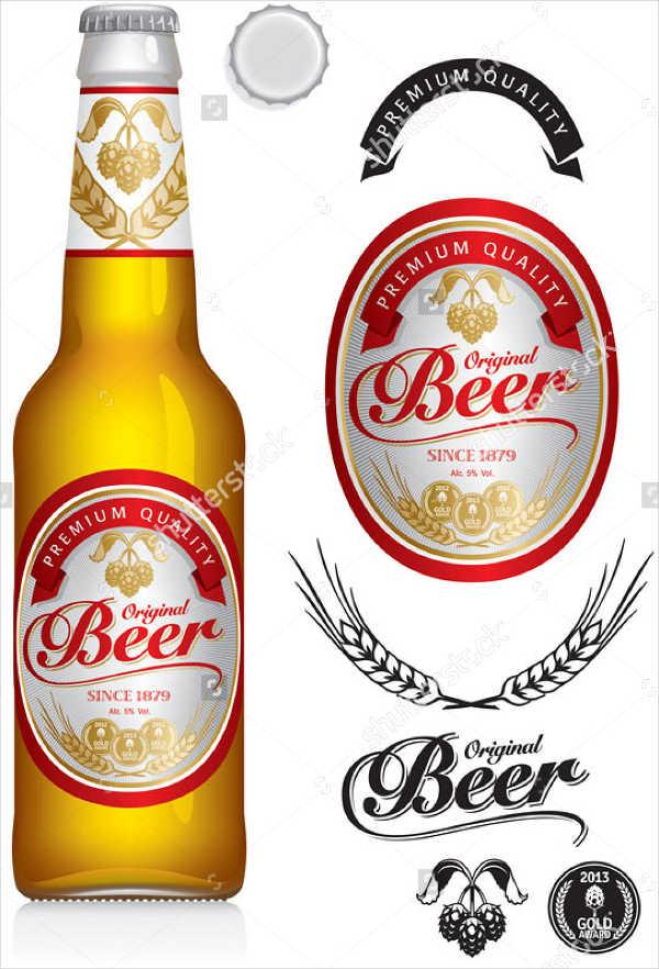 Beer Bottle Logo - Beer Bottle Label Templates, Templates. Free & Premium