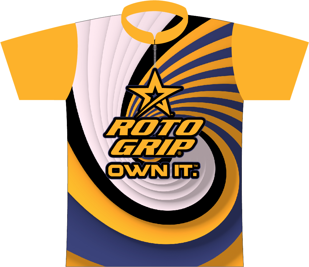 Yellow Swirl Logo - Roto Grip Yellow Swirl Dye Sublimated Jersey - Logo Infusion